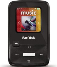 SanDisk Sansa Clip Zip 8GB MP3 Player, Black With Full-Color Display, MicroSDHC Card Slot and Stopwatch- SDMX22-008G-A57K