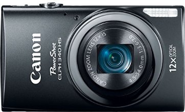 Canon PowerShot ELPH 340 HS 16MP Digital Camera (Black)