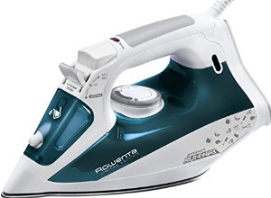 Rowenta DW4051 Project Runway Limited Edition Auto-Off Steam Iron with 400-Hole Stainless Steel Soleplate, 1700-Watt, Blue