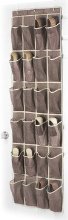 Whitmor 6351-1253-JAVA Fashion Color Organizer Collection Over-the-Door Shoe Organizer, Java