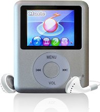 Lonve 8GB Silver MP3/MP4 Player 1.81'' Screen MP4 Music/Audio/Media Player And FM Radio