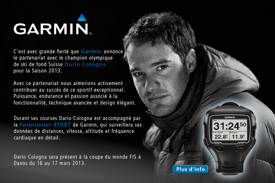 Garmin official sponsor for Dario Colognia