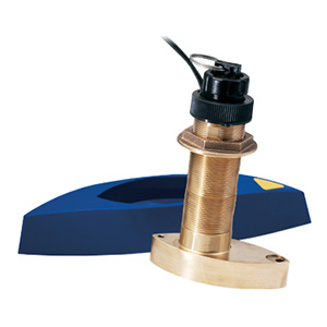 Bronze Thru-hull Mount Transducer with Depth, Speed & Temperature (Long Stem) - Airmar B744VL