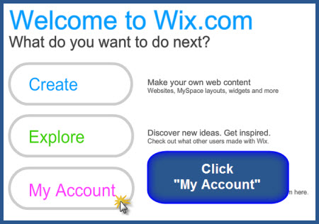 Wix - My Account