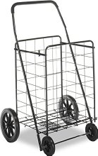 Whitmor 6318-2678 Deluxe Rolling Utility Cart, Black