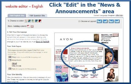 Avon-Edit News and Announcements