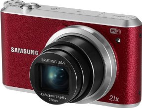 Samsung WB350F 16.2MP CMOS Smart WiFi & NFC Digital Camera with 21x Optical Zoom, 3.0" Touch Screen LCD and 1080p HD Video (Red)