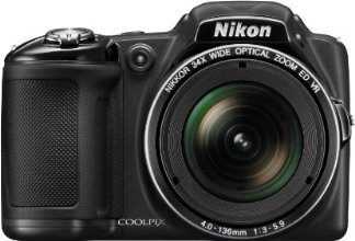 Nikon COOLPIX L830 16 MP CMOS Digital Camera with 34x Zoom NIKKOR Lens and Full 1080p HD Video (Black) (Discontinued by Manufacturer)