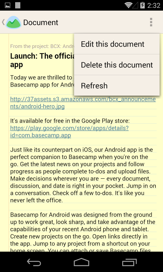 Basecamp - Official App - screenshot