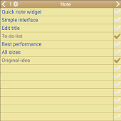 Note To Do. Widget