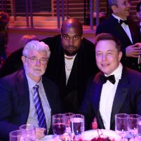 George Lucas, Kanye West and Elon Musk