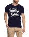 JACK & JONES - NEW CONRAD TEE SS CREW NECK T-Shirt Homme - Bleu (Dress Blues) - FR 