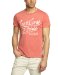 Jack & Jones Peel - T-shirt - Manches courtes - Homme - Rouge (Baked Apple/Mlange Slim Fit) - Small (Taille fabricant