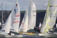 Handicap Fleet: the 49er eventually won and the 420 was 2nd © Kristian Brunt-Seymour (University of Plymouth)