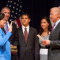 Secretary Pritzker Sworn-In by Vice President Biden