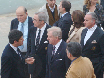 HM King Constantine and ISAF President Göran PETERSSON at the opening of the new premises