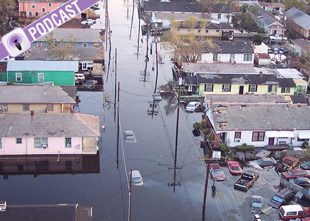 Major flooding in Louisiana a neighborhood, following Hurricane Katrina. September 5, 2005. Credit: U.S. Coast Guard.