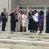 Secretary of Commerce Penny Pritzker joins Under Secretary Sullivan and other officials at the ribbon cutting ceremony at the National Water Center at the University of Alabama.