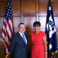 Secretary Penny Pritzker meets with Eduardo Leite, Chairman of the Executive Committee of Baker &amp; McKenzie LLP, the new chair of the U.S. section of the U.S.-Brazil CEO Forum