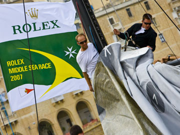 Long race preparations at the Grand Harbour Marina