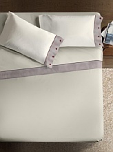 Ipersan Naturale, Completo letto matrimoniale, 100% cotone, beige