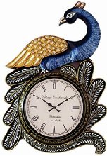 RoyalsCart Peacock Analog Wall Clock