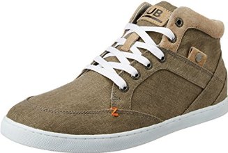 Hub Men's Panama C6 Cl Khaki and White Canvas Sneakers - 8 UK (M27-03 C6-C01-06)