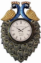 RoyalsCart Village Clockworks Peacock Analog Wall Clock