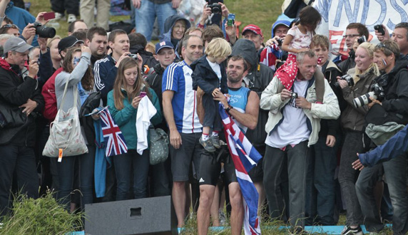 Nick Dempsey - Windsurfer in the crowd at Weymouth