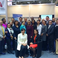 Secretary Pritzker with MBDA National Director Castillo and Hannover Messe delegation