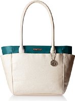 Caprese Women's Tote Bag (Off-White and Dark Green)