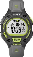 Timex Men's T5K692GP Ironman Traditional 30-Lap Full-Size Black Green Resin Strap Watch