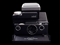 MINT SLR670-S Noir is a refurbished Polaroid SX-70 with added auto modes