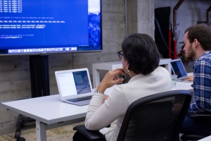 Secretary Pritzker explores Commerce data in a coding course at Galvanize