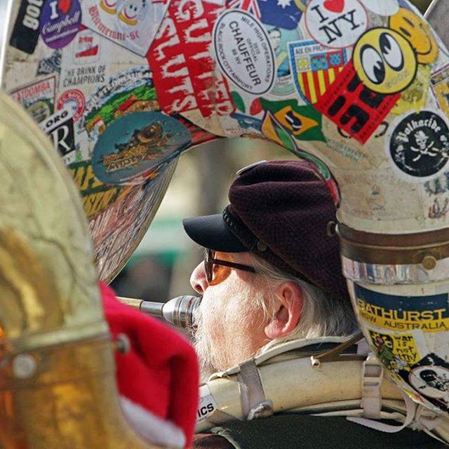 David Richoux plays the sousaphone during TubaChristmas last week.
Photo by Howard Yune/Register
#nvrshots #napavalley #napa #tubachristmas #tuba #christmas #Music #concert #BayArea #sousaphone