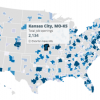  The CyberSeek interactive map allows the user to view information about cybersecurity supply and demand by state or metro area. The Kansas City area is highlighted.  Credit:  CyberSeek 