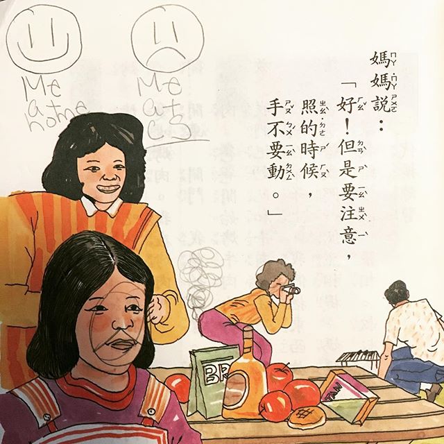 My kid is in Chinese School now so I pulled out my old books - apparently I was not a fan in the 5th grade.