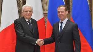 Dmitry Medvedev's talks with President of Italy Sergio Mattarella