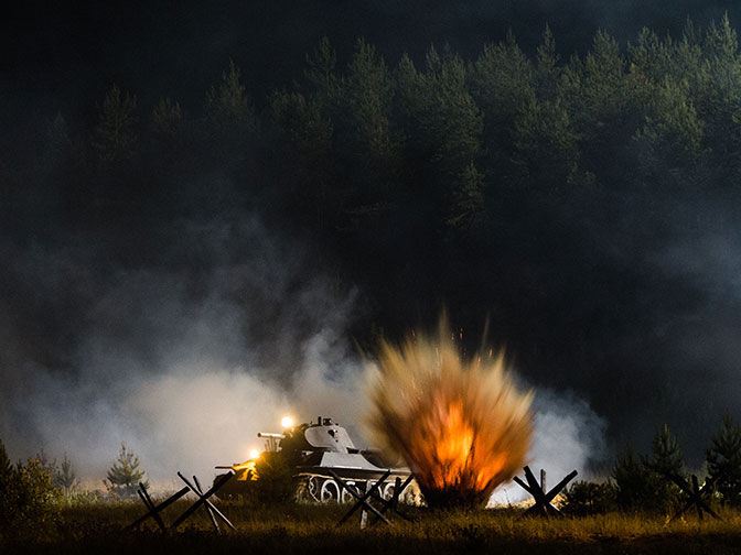 Легендарные танки Т-34 проехали по дорогам Подмосковья