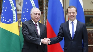 Meeting between Dmitry Medvedev and President of Brazil Michel Temer