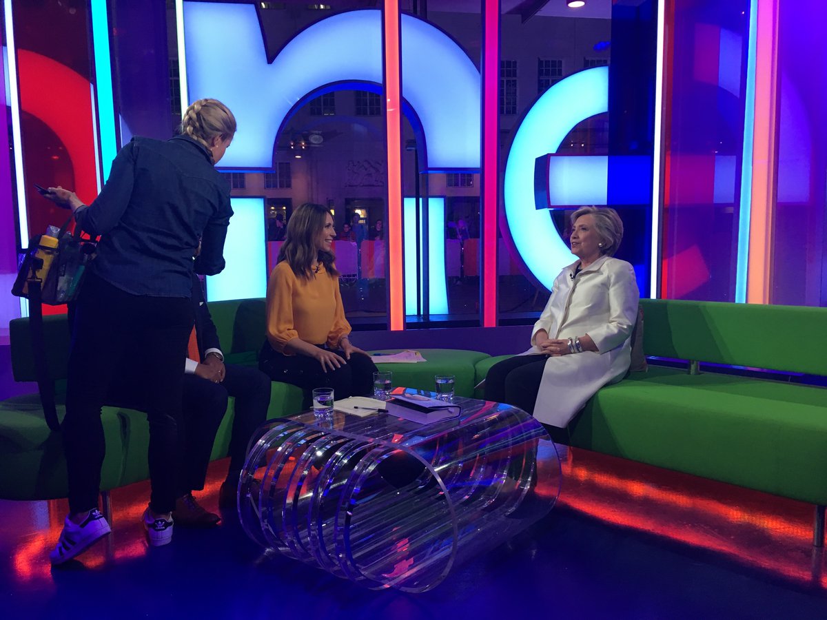 Hillary Clinton was on the BBC's One Show and it all got a bit weird