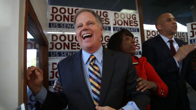 Doug Jones says he's been congratulated by Republicans, with one big exception