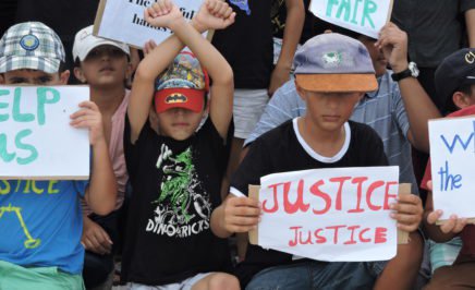 Nauru children protest