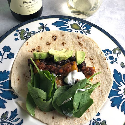 Easy Black Bean Tacos with Avocado and a Riesling | Cooking Chat