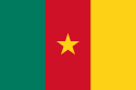 Vertical tricolor (green, red, yellow) with a five-pointed gold star in the center of the red.