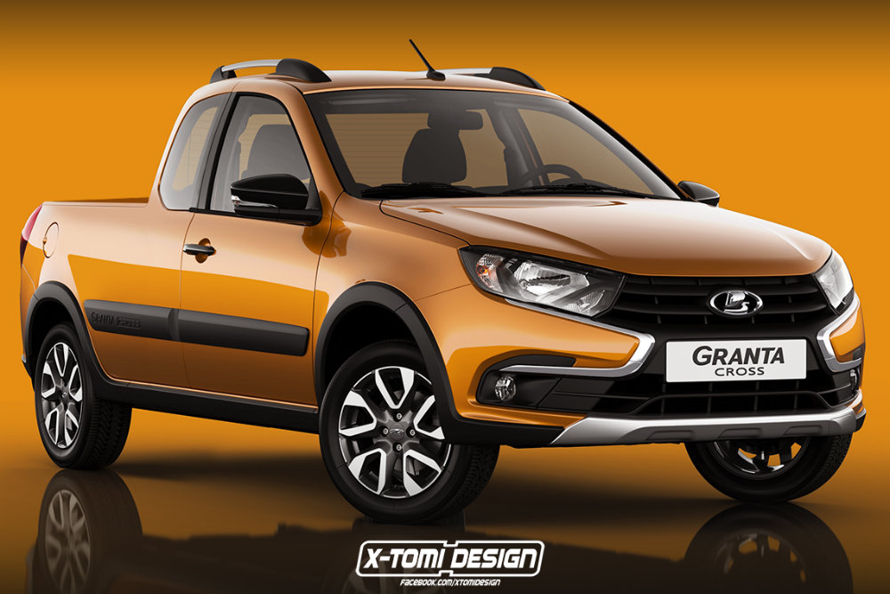 Пикап Lada Granta Cross: опубликован первый рендер