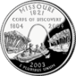 Missouri quarter dollar coin