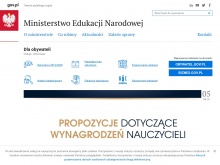 Ministerstwo Edukacji Narodowej - WordPress obsługuję oficjalną witrynę MEN RP w języku polskim i angielskim.