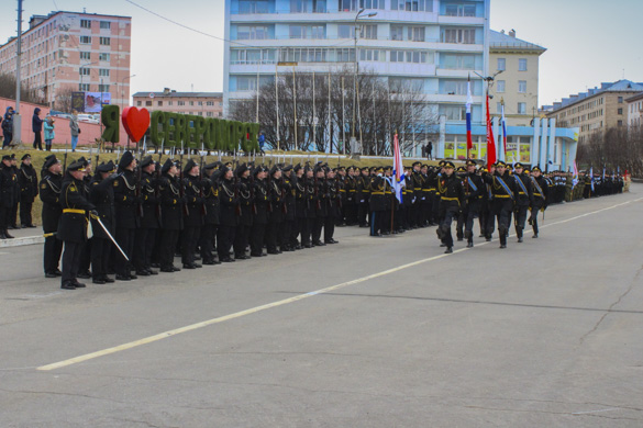 На Северном флоте прошла репетиция парада, посвящённого Дню Победы