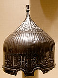 A sultan's turban helmet